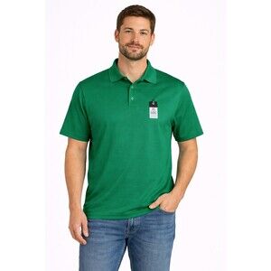 Member’s Mark Men’s Polo Shirt XL Green Short Sleeve Cotton Blend NWT Last one